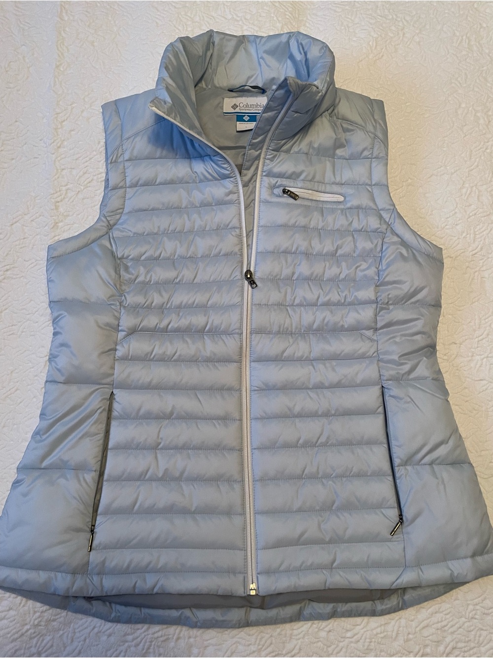 Columbia Light Blue Quilted Packable Women's Vest